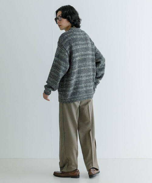 URBAN RESEARCH(アーバンリサーチ)の「URBAN RESEARCH iD ブークレメランジニット(ニット/セーター・メンズ・GRAY/BEIGE・M/L)」の10枚目の写真