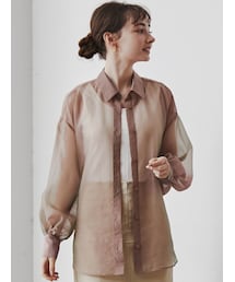 LAGUNAMOON | バックツイストシアーシャツ(シャツ/ブラウス)