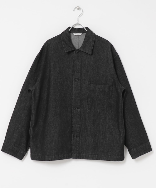 URBAN RESEARCH DOORS(アーバンリサーチドアーズ)の「デニムシャツカバーオール(デニムジャケット・メンズ・BLACK/O.W・S/M/L)」の3枚目の写真