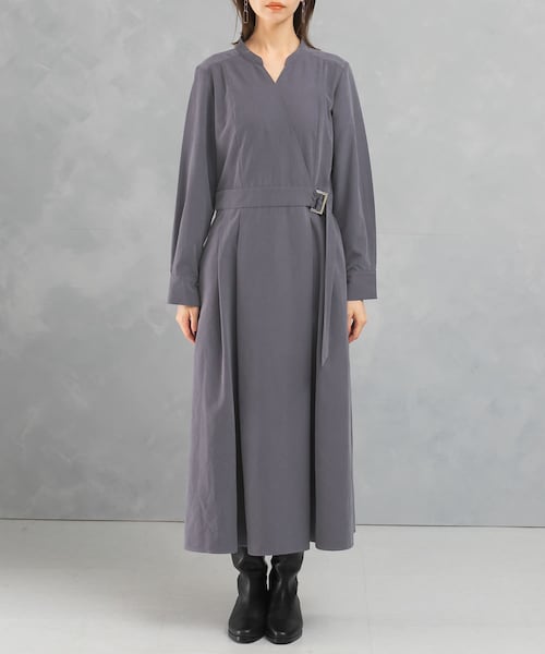 URBAN RESEARCH ROSSO（アーバンリサーチロッソ）の「スエードライクカシュクールワンピース（ワンピース・レディース・BLUE/ORANGE/BLACK・FREE）」の18枚目の写真