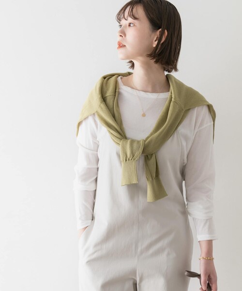 URBAN RESEARCH ROSSO（アーバンリサーチロッソ）の「F by ROSSO　コットンレーヨンオールインワン∴（サロペット/オーバーオール・レディース・OFF WHITE/BEIGE/BLACK・36/38）」の5枚目の写真