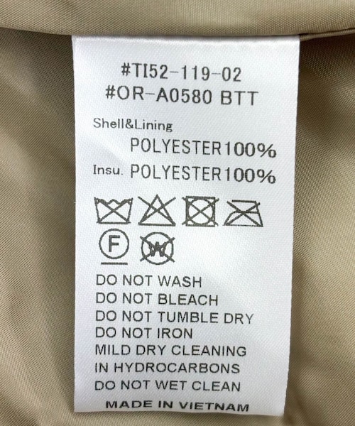 URBAN RESEARCH DOORS（アーバンリサーチドアーズ）の「ORCIVAL　STAND COLLAR BLOUSON（ブルゾン・レディース・BLACK/BEIGE/ORANGE・1）」の14枚目の写真