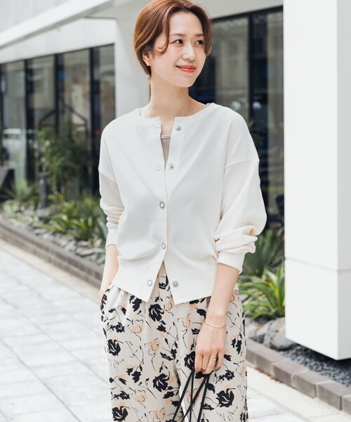 URBAN RESEARCH DOORS（アーバンリサーチドアーズ）の「ライトタックフライスカーディガン（カーディガン/ボレロ・レディース・NATURAL/L.BLUE/CHARCOAL・Free）」の16枚目の写真