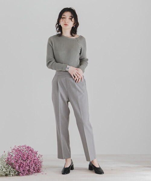 SENSE OF PLACE by URBAN RESEARCH(センスオブプレイスバイアーバンリサーチ)の「CARREMANテーパードパンツ(その他パンツ・レディース・BEIGE/BLACK/L.GRAY/BEG×BRN・XS/S/M/L)」の17枚目の写真