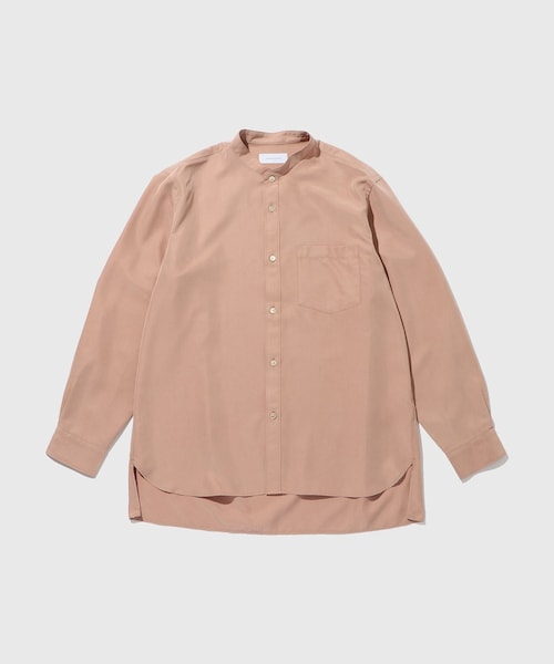 ADAM ET ROPE'（アダムエロペ）の「スエードタッチ レーヨンバンドカラーシャツ（シャツ/ブラウス・レディース・ブラック/ライトグレー/キナリ/ピンク系・L/M）」の7枚目の写真