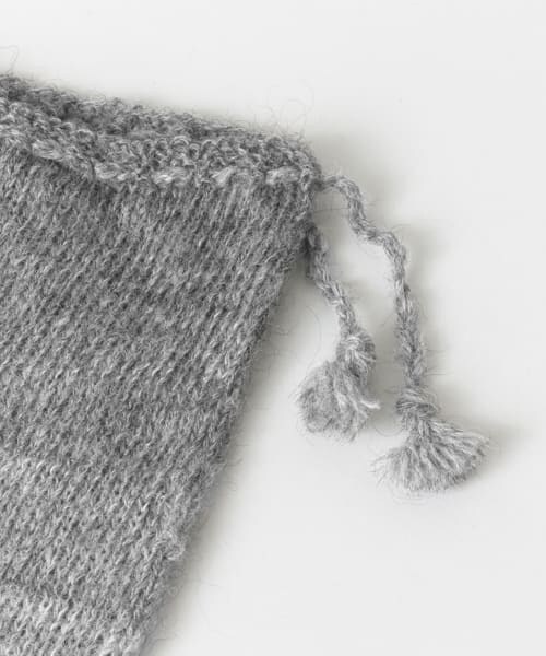 かぐれ（カグレ）の「PUENTE　手紡ぎネックウォーマー3way（ネックウォーマー/スヌード・レディース・シマシマグレー・FREE）」の7枚目の写真