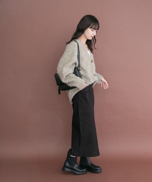ITEMS URBANRESEARCH(アイテムズ アーバンリサーチ)の「ストレッチタイトスカート(スカート・レディース・BLK/D/KHK/CML・S/M)」の9枚目の写真