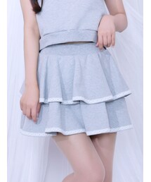 EATME | 【EATME×MIKANA YAMAMOTO】フレアミニスカート（セットアップ可能）(スカート)