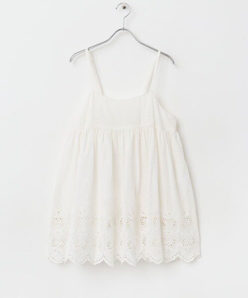 かぐれ（カグレ）の「スカラップ刺繍キャミソール（キャミソール・レディース・OFF/BLACK・FREE）」の17枚目の写真