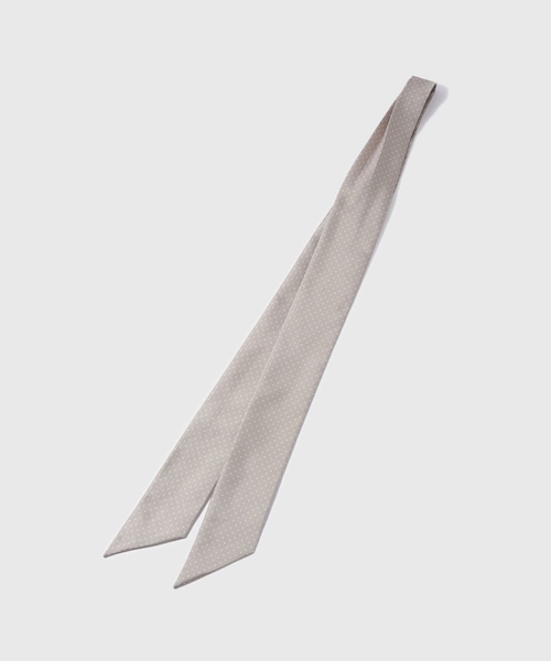 ADAM ET ROPE'（アダムエロペ）の「シルクドットアスコットタイ（ネクタイ・メンズ・ブラック/ベージュ系・F）」の2枚目の写真