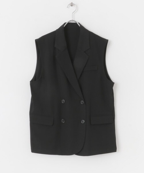 ITEMS URBANRESEARCH（アイテムズ アーバンリサーチ）の「ダブルブレストジレ（ベスト・レディース・CML/BLK・FREE）」の13枚目の写真