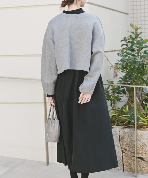 ITEMS URBANRESEARCH(アイテムズ アーバンリサーチ)の「『イージーケア』マルチWAYダンボールカーディガンワンピース(ワンピース・レディース・GRY/BRN・Free)」の8枚目の写真