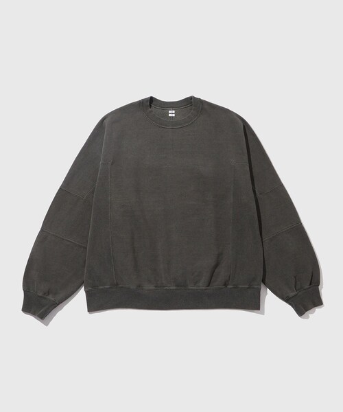 ADAM ET ROPE'（アダムエロペ）の「【blurhms/ブラームス】Light Sweat Panel P/O（スウェット・メンズ・ブラック・2/3）」の2枚目の写真