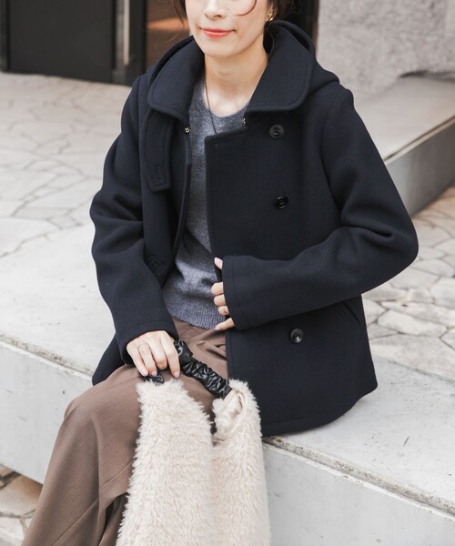 URBAN RESEARCH DOORS(アーバンリサーチドアーズ)の「ショールカラー2WAYショートコート(テーラードジャケット)」 - WEAR