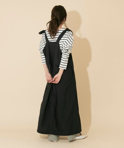 ITEMS URBANRESEARCH（アイテムズ アーバンリサーチ）の「レインウェアジャンパースカート（サロペット/オーバーオール・レディース・KHAKI/BEIGE/BLACK・one）」の10枚目の写真