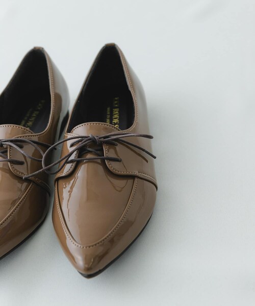 RODE SKO（ロデスコ）の「『MADE IN JAPAN』ポインテッドレースアップシューズ（ドレスシューズ・レディース・MOCHA/BLACK・36/37/38）」の22枚目の写真