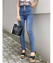 dazzlin | デニムハイウエストスキニーパンツ(デニムパンツ)