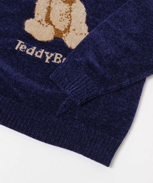 ITEMS URBANRESEARCH（アイテムズ アーバンリサーチ）の「Teddy Bear モールクルーネックニット（ニット/セーター・メンズ・GRY/NVY/GRN・M/L）」の13枚目の写真