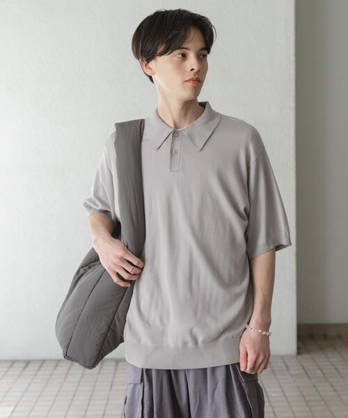 SENSE OF PLACE by URBAN RESEARCH（センスオブプレイスバイアーバンリサーチ）の「ナイロンパデットビックショルダー（ショルダーバッグ・メンズ・BLACK/WHITE/CHARCOAL/L.BLUE・one）」の16枚目の写真