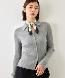 ROPE' | 【J'aDoRe・一部店舗限定サイズ】スーパーメリノウール金ボタンポロニットカーディガン/一部J'aDoRe限定カラー(カーディガン/ボレロ)