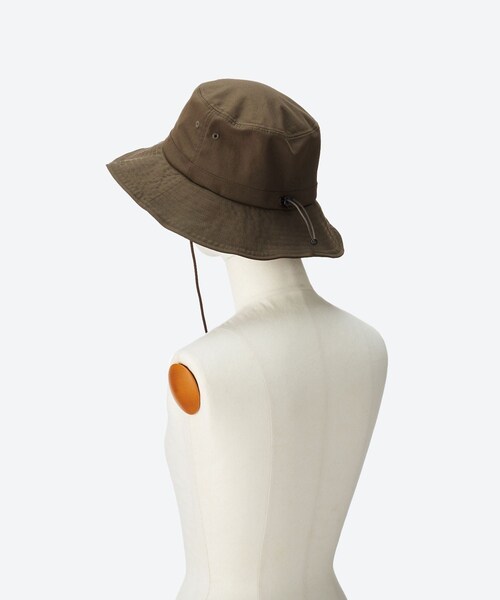 ADAM ET ROPE'(アダムエロペ)の「【KIJIMA TAKAYUKI(キジマ タカユキ)】DRY TWILL OVERSIZED SAFARI HAT(ハット・レディース・ベージュ/カーキ・F)」の5枚目の写真