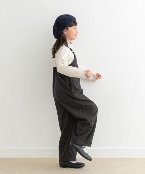 URBAN RESEARCH DOORS(アーバンリサーチドアーズ)の「『親子リンク』ネップツイードサロペット(KIDS)(ワンピース・キッズ・L.BEIGE/CHARCOAL・120/135)」の7枚目の写真