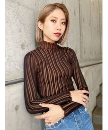 EMODA | クラッシュショートロングスリーブニット(ニット/セーター)