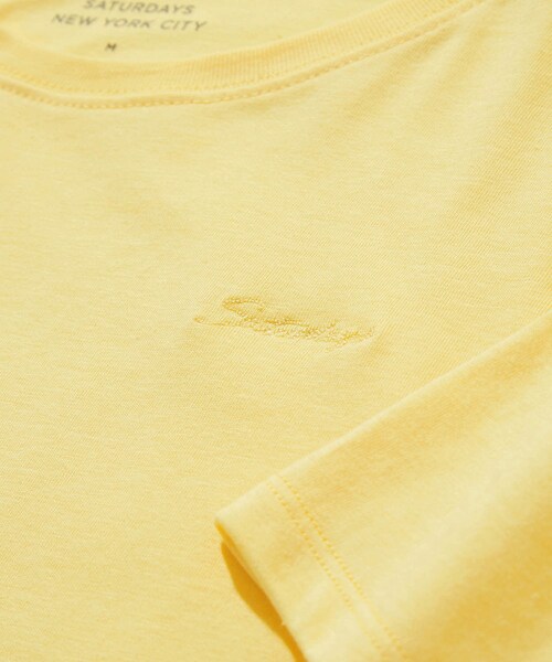 Saturdays NYC（サタデーズ ニューヨークシティ ）の「Script Standard SS Tee（Tシャツ/カットソー・レディース・グリーン/クリーム・L/M）」の22枚目の写真
