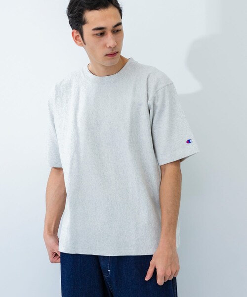 URBAN RESEARCH（アーバンリサーチ）の「『別注』Champion×UR　USA Fit Short-Sleeve T-shirts（Tシャツ/カットソー・メンズ・OATMEAL/WHITE/BLACK/NAVY/BLUE/RED・M/L/XL）」の18枚目の写真