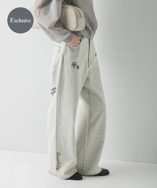 URBAN RESEARCH（アーバンリサーチ）の「『別注』PICCADILLY×URBAN RESEARCH　刺繍デニムパンツ（デニムパンツ・レディース・LT GRAY/LT INDIGO・36/38/40）」の11枚目の写真