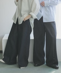 SENSE OF PLACE by URBAN RESEARCH | 『一部WEB限定カラー』『ユニセックス』ヴィンテージライクデニムワイドパンツ(デニムパンツ)