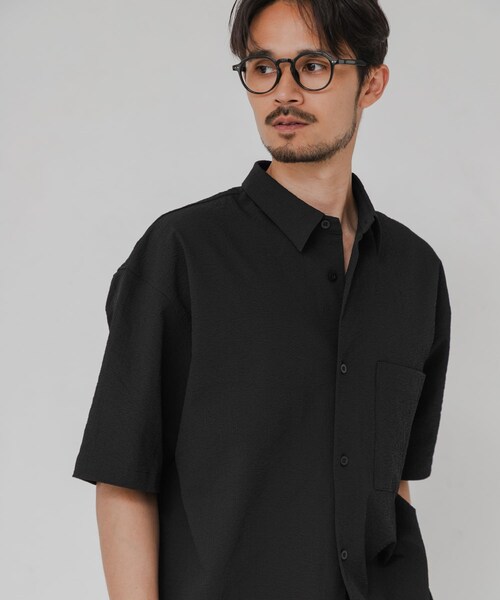 URBAN RESEARCH（アーバンリサーチ）の「『吸水速乾/UVカット』『別注』THOUSAND MILE×URBAN RESEARCH　WASHER CODE SHIRTS（シャツ/ブラウス・メンズ・BLACK/CHARCOAL/NAVY ST・S/M/L）」の10枚目の写真