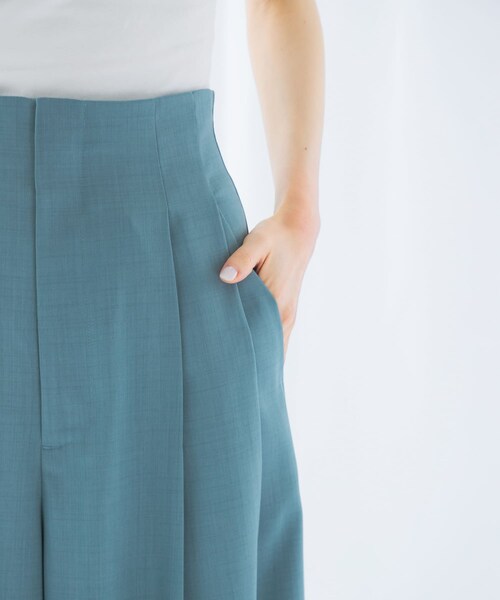 URBAN RESEARCH ROSSO（アーバンリサーチロッソ）の「ハイウエストワイドパンツ（その他パンツ・レディース・lightbeige/blue・36/38）」の17枚目の写真