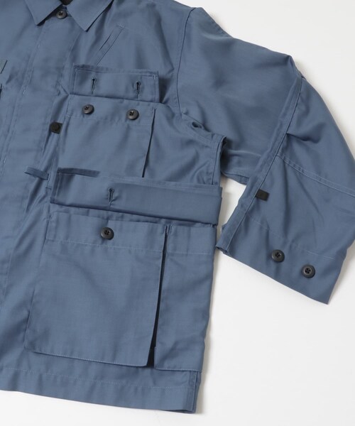 URBAN RESEARCH（アーバンリサーチ）の「DAIWA PIER39　W's TECH FISHING PK MILBDU SHIRT L/S（テーラードジャケット・レディース・SMOKE BLUE/INK BLACK・Free）」の7枚目の写真