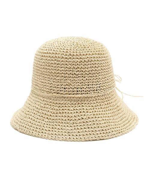VIS(ビス)の「ナチュラル雑材ハット(ハット・レディース・ダークブラウン/ベージュ/ベージュ系・F)」の18枚目の写真