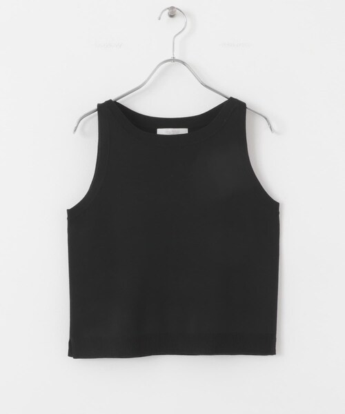 URBAN RESEARCH ROSSO（アーバンリサーチロッソ）の「F by ROSSO　ウォッシャブルミラノリブアメスリニット（ニット/セーター・レディース・BLACK/L/GRAY/BROWN/NAVY×OW・FREE）」の11枚目の写真