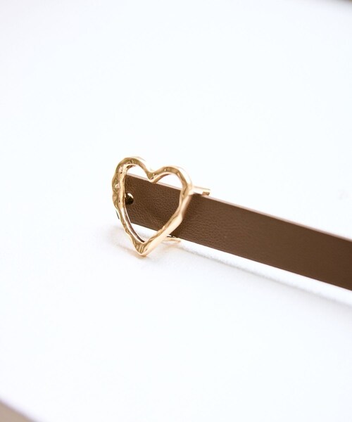ROPE' PICNIC（ロペピクニック）の「15mmハートバックルベルト（ベルト・レディース・ブラック/ブラウン・F）」の9枚目の写真
