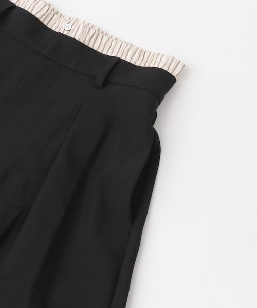 URBAN RESEARCH ROSSO（アーバンリサーチロッソ）の「レイヤードハーフパンツ（その他パンツ・レディース・BLACK/MOCHA・36/38）」の13枚目の写真