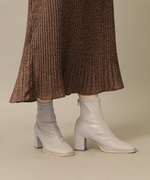 SENSE OF PLACE by URBAN RESEARCH（センスオブプレイスバイアーバンリサーチ）の「スクエアトウセンターシームストレッチブーツ（その他シューズ・レディース・PYTHON/BLACK/BLCK/IVORY/BROWN/BEIGE/L.KHAKI・S/M/L）」の12枚目の写真