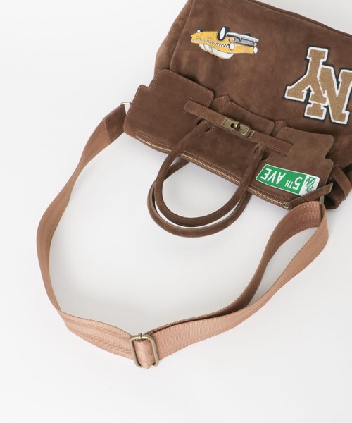 URBAN RESEARCH（アーバンリサーチ）の「MIA BAG　DUE MANICI PATCH NEW YORK（ハンドバッグ・レディース・CIOCCOLATO・Free）」の6枚目の写真