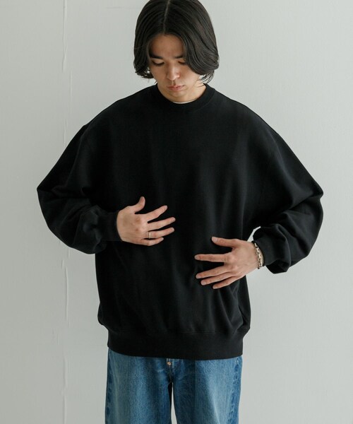 URBAN RESEARCH（アーバンリサーチ）の「COMFORT CREWNECK SWEAT（スウェット・メンズ・GRAY/BLACK/BLUE GRAY/YELLOW・M/L）」の6枚目の写真