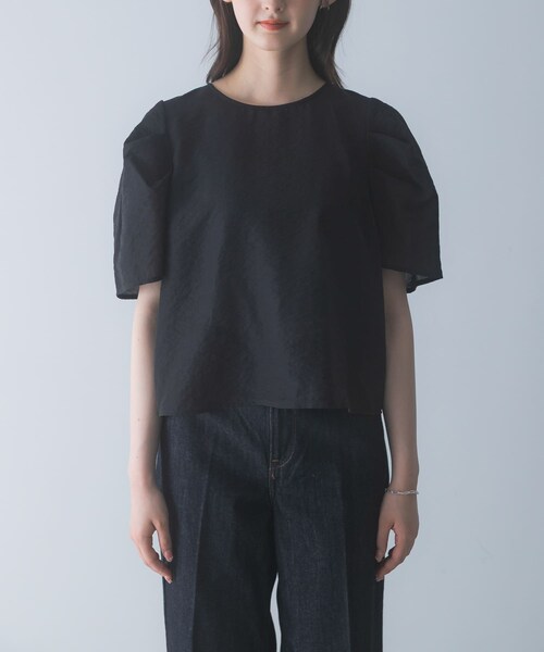 URBAN RESEARCH ROSSO（アーバンリサーチロッソ）の「フォルムスリーブシアーブラウス（シャツ/ブラウス・レディース・WHITE/BLACK/BORDEAUX・Free）」の19枚目の写真