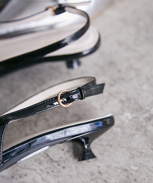 VIS（ビス）の「スリングバックリボンミュール（パンプス・レディース・ブラック/シルバー・L/M/S）」の15枚目の写真