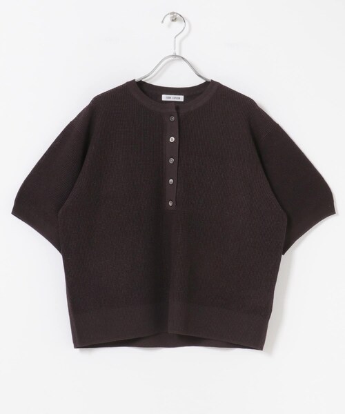 URBAN RESEARCH DOORS(アーバンリサーチドアーズ)の「FORK&SPOON ペーパーニットヘンリーネックプルオーバー(ニット/セーター・レディース・IVORY/BROWN・1)」の12枚目の写真