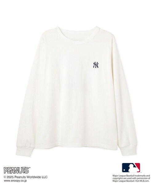 ROPE' PICNIC（ロペピクニック）の「【PEANUTS×MLB COLLECTION by ROPE' PICNIC】ロングスリーブTee（Tシャツ/カットソー・レディース・ホワイト/ホワイト系/ベージュ・F）」の13枚目の写真