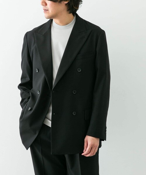 URBAN RESEARCH DOORS（アーバンリサーチドアーズ）の「『イージーケア』LIFE STYLE TAILOR　ストレッチオックスWジャケット（その他アウター・メンズ・BLACK/GRAY・S/M/L/XL）」の15枚目の写真