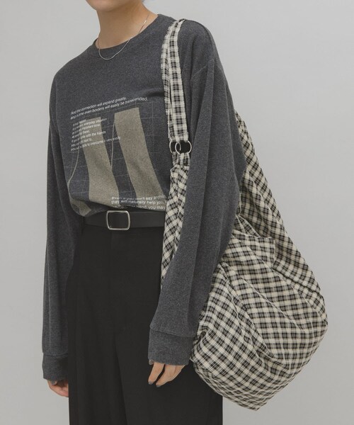 KBF(ケイビーエフ)の「2WAYビッグイージBAG(トートバッグ・レディース・IVORY/GREEN/IVORY2・One/one)」の14枚目の写真