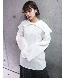 merry jenny | モヘアルージーカラーニット(ニット/セーター)