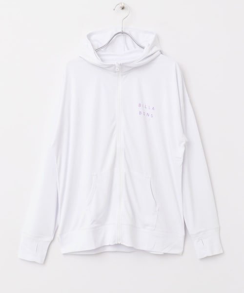 URBAN RESEARCH Sonny Label（アーバンリサーチサニーレーベル）の「BILLABONG　ZIPUP HOODED LOGO RASHGUARD（パーカー・レディース・WHT/BLK・M）」の3枚目の写真