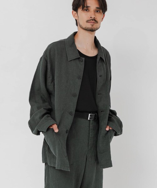 URBAN RESEARCH（アーバンリサーチ）の「『別注』LE VETEMENT ATLANTIQUE×URBAN RESEARCH　ワークジャケット（カバーオール・メンズ・D.GREEN/BLACK・M/L）」の15枚目の写真